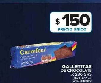 Carrefour Maxi Galletitas de chocolate x 230 grs oferta