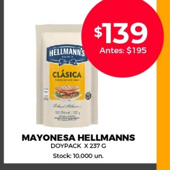 Supermercados Tadicor Mayonesa Hellmann's oferta