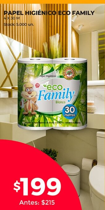 Supermercados Tadicor Papel Higiénico Eco Family oferta