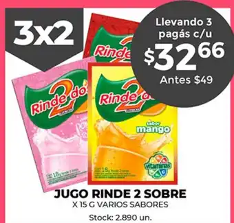Supermercados Tadicor Jugo Rinde 2 Sobre oferta