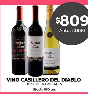 Supermercados Tadicor Vino Casillero Del Diablo oferta