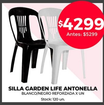 Supermercados Tadicor Silla Garden Life Antonella oferta