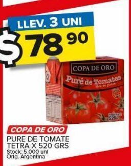 Carrefour Puré de tomate copa de oro x 520g oferta