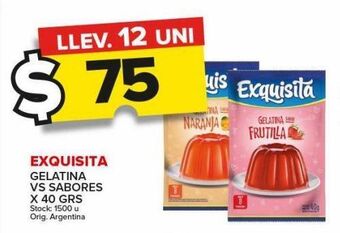 Carrefour Gelatina exquisita x 40g oferta