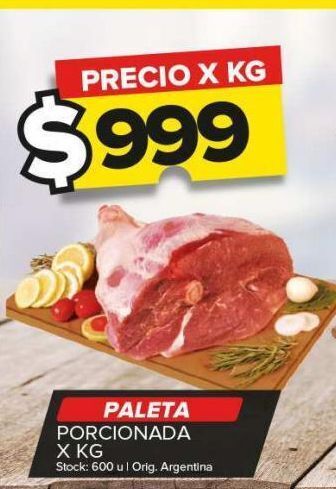 Carrefour Paleta x kg oferta