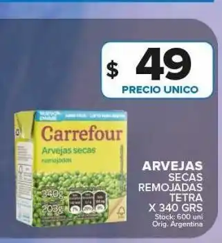 Carrefour Arvejas carrefour x 340g oferta