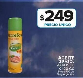Carrefour Aceite girasol carrefour x 120cc oferta