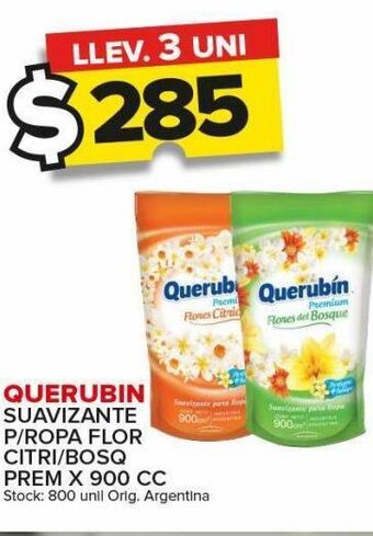 Carrefour Suavizante querubin x 900cc oferta