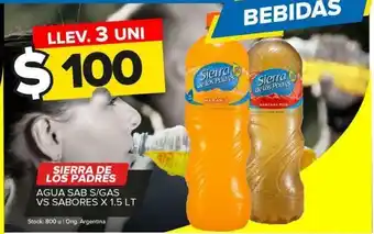 Carrefour Agua con sabor sierra de los padres x 1.5l oferta