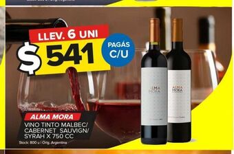 Carrefour Vino tinto alma mora x 750cc oferta