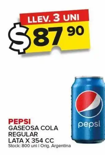 Carrefour Gaseosa pepsi x 354cc oferta
