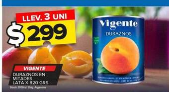 Carrefour Maxi Vigente duraznos en mitades lata x 820 grs oferta