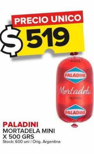 Carrefour Maxi Paladini mortadela mini x 500 grs oferta
