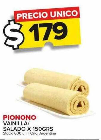 Carrefour Maxi Pionono vainilla-salado x 150 grs oferta