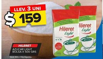 Carrefour Maxi Hileret azucar light bolsa x 500 grs oferta