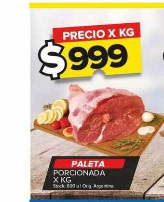 Carrefour Maxi Paleta porcionada x kg oferta