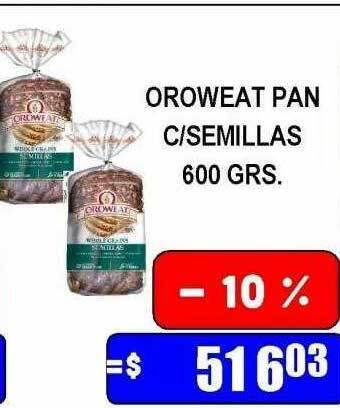 Dulcenter Oroweat pan c semillas oferta