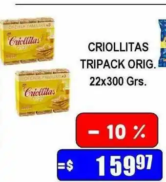 Dulcenter Criollitas tripack orig oferta