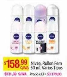 Medamax Nivea rollon fem varios tipos oferta