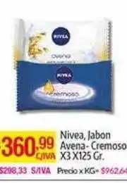 Medamax Nivea jabon avena cremoso oferta