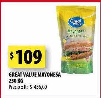 Punto Mayorista Great value mayonesa oferta
