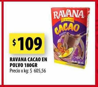 Punto Mayorista Ravana cacao en polvo oferta
