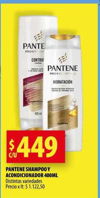 Punto Mayorista Pantene shampoo y acondicionador oferta