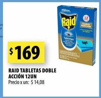 Punto Mayorista Raid tabletas doble acción oferta