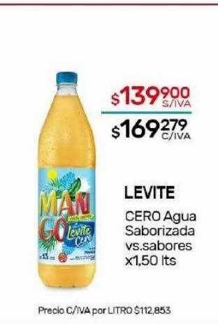 Nini Mayorista Levite cero agua saborizada vs. sabores oferta