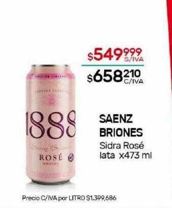Nini Mayorista Saenz briones sidra rosé oferta