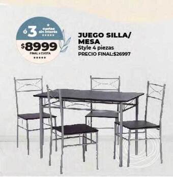 Supermayorista Vital Juego silla mesa oferta