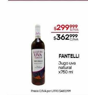 Nini Mayorista Fantelli jugo uva natural oferta