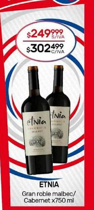 Nini Mayorista Etnia gran roble malbec cabernet oferta