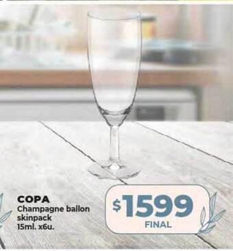 Supermayorista Vital Copa champagne ballon skinpack oferta