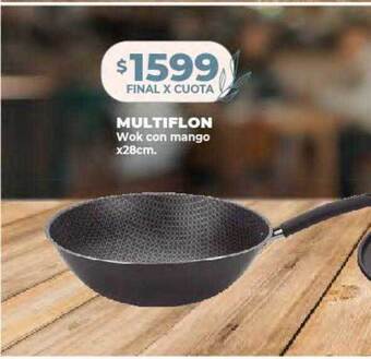 Supermayorista Vital Multiflon wok con mango oferta