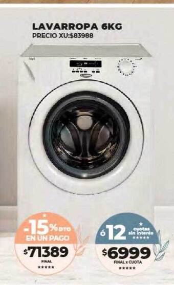 Supermayorista Vital Lavarropa 6kg oferta