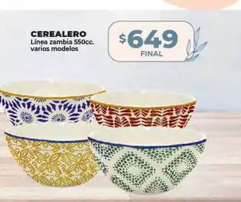 Supermayorista Vital Cerealero línea zambia varios modelos oferta