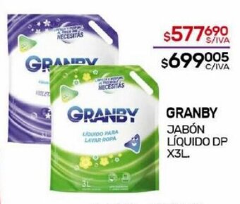 Nini Mayorista Granby Jabón Líquido DP x 3L oferta