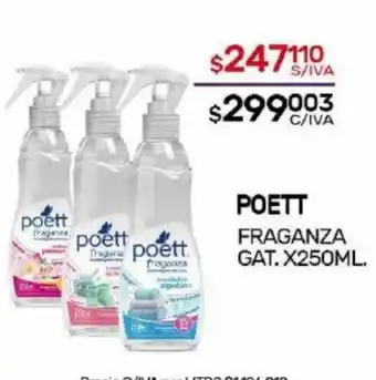 Nini Mayorista Poett Fraganza Gat. x 250ml oferta