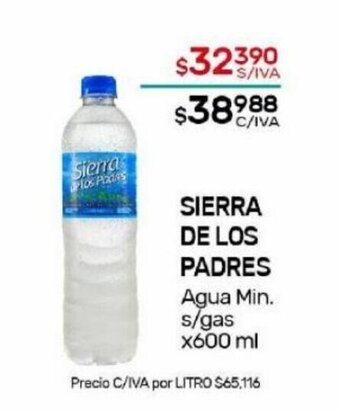 Nini Mayorista Sierra de Los Padres Agua Min. s/gas x 600ml oferta