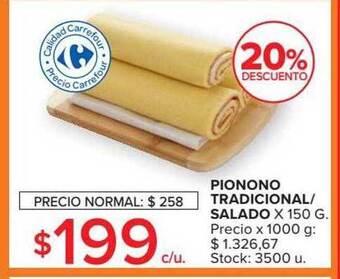Carrefour Market Pionono tradicional-salado 20% descuento oferta