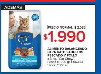 Carrefour Market Alimento balanceado para gatos adultos pescado y pollo cat chow oferta