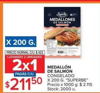 Carrefour Market Medallón de salmón congelado oferta