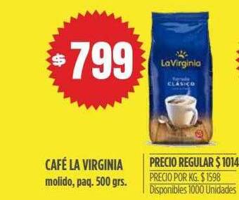 Supermercados Vea Café la virginia molido paq. 500 grs oferta