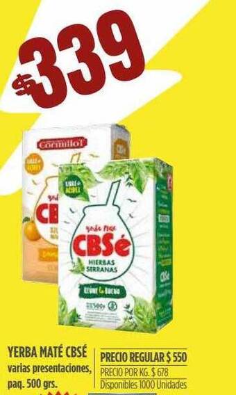 Supermercados Vea Yerba maté cbsé oferta