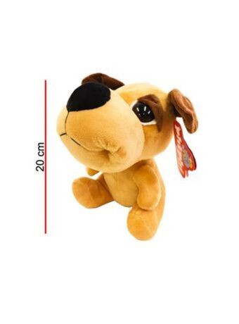El Mundo del Juguete Peluche perros cabezones 20 cm marrón claro nariz negra oferta