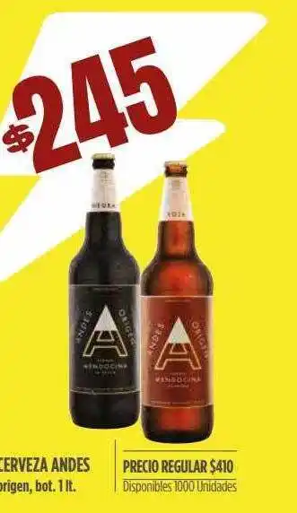 Supermercados Vea Cerveza andes origen bot oferta