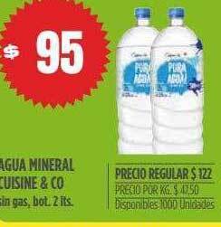 Supermercados Vea Agua mineral cuisine & co oferta