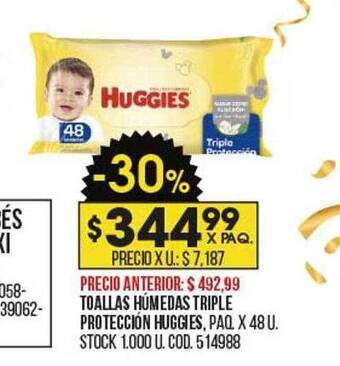 Coto Toallas húmedas triple protección huggies oferta