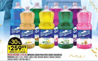 Coto Limpiador liquido para pisos varias fragancias procenex oferta